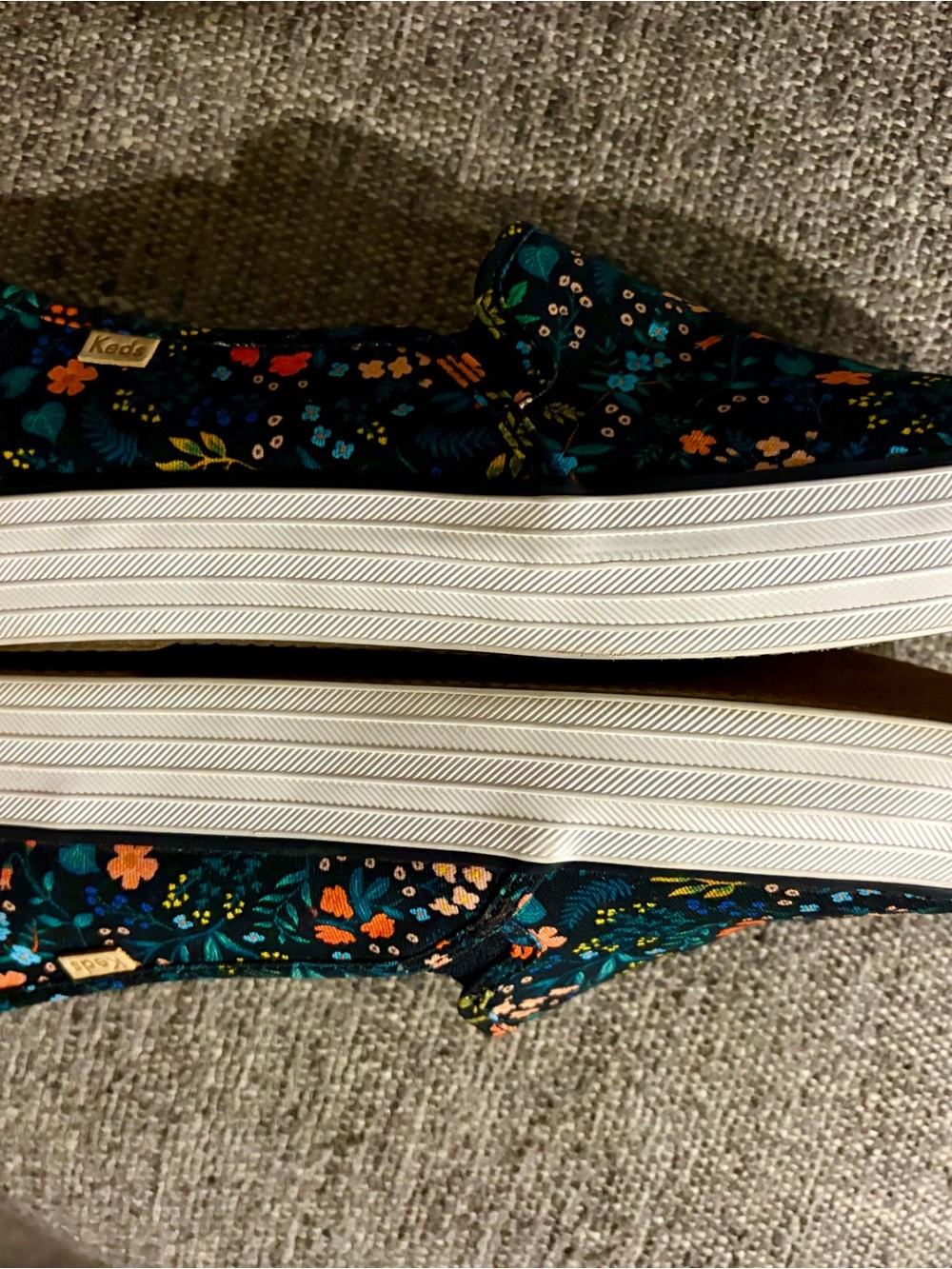 Keds Rifle Paper Women's Slip-On Floral Canvas Sneakers - Picture 7 of 9